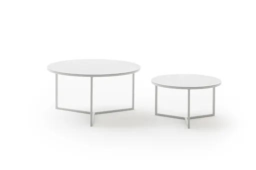 Couchtisch Joan 5 -  LBH ca. 80x80x41,5 cm, Metall, Kreidefarben