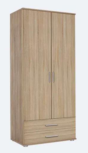 Drehtürenschrank- B ca. 85 cm, Eiche Dekor