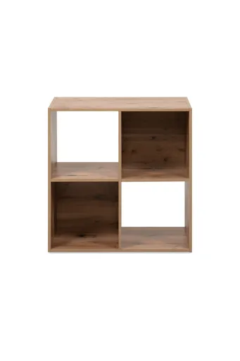 Regal - inkl. Stoffboxen, B ca. 60 cm, Artisan Eiche Nachbildung, Beige