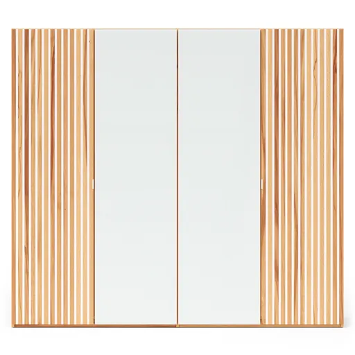 Drehtürenschrank Tigris - B. ca. 240 cm, Kernbuche massiv, geölt