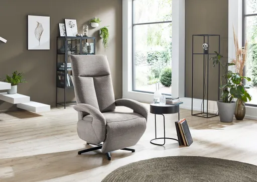 Fernsehsessel - Relaxfunktion, Stoff, Grau