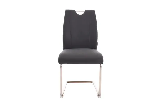 Freischwinger MICHI - Stoff, Schwarz