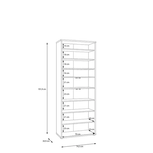 Schuhschrank FAID- B ca. 75 cm, Sand