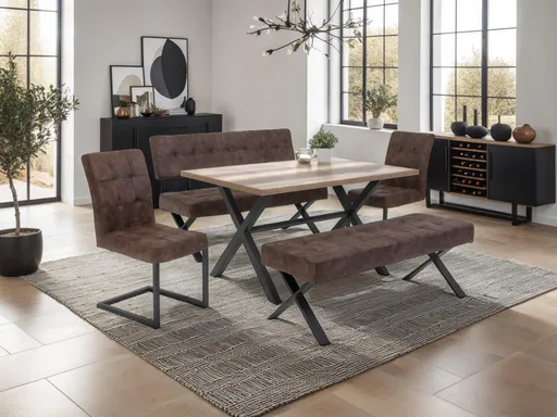 Esstisch - LB ca. 140x90 cm, Eiche Dekor