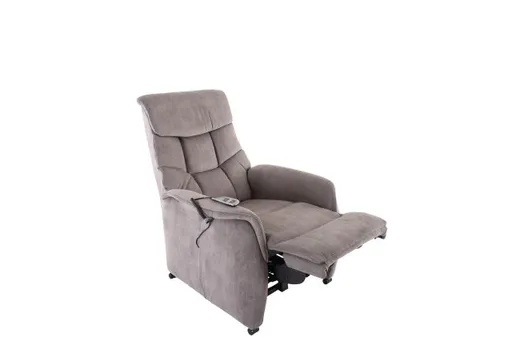 TV-Sessel - Aufstehhilfe, Relaxfunktion, Stoff, Grau
