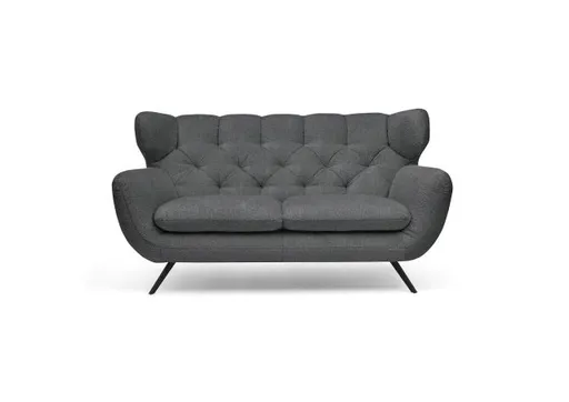 Sofa CHIRA - 2,5-Sitzer, Stoff, Grau