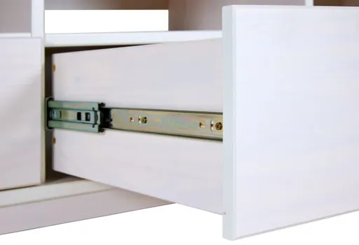 TV-Lowboard - B ca. 166 cm, Weiß, Oak Colori