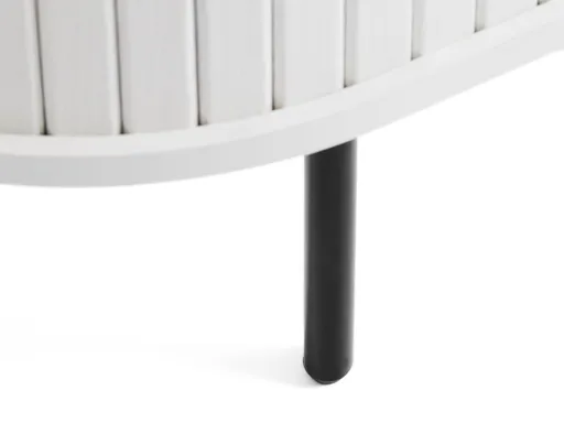 TV-Lowboard - B ca. 120 cm, Eiche Furnier, Weiß