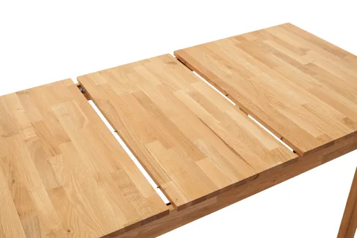 Esstisch - ausziehbar, LB ca. 125x80 cm, Wildeiche massiv geölt