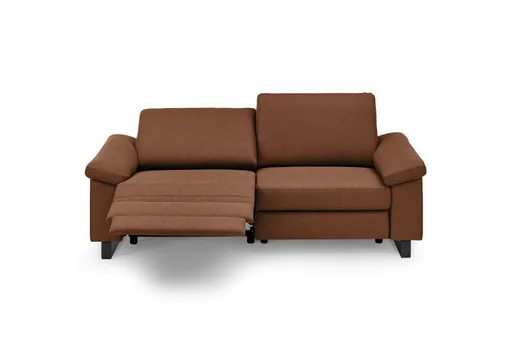Sofa CALM PLUS 2.0 - 3-Sitzer, Relaxfunktion teilmotorisch, Stoff, Kupfer