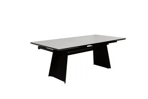 Esstisch - ausziehbar, LB ca. 200 (245, 290)x100 cm, Keramik, Hellgrau