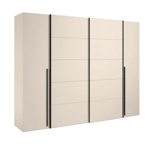  Schwebe-/Drehtürenschrank FAHDA- B ca. 270 cm, Sand
