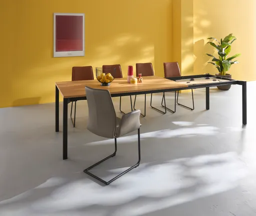 Esstisch Alis - ausziehbar, LB ca. 200x100cm, Wildeiche furniert