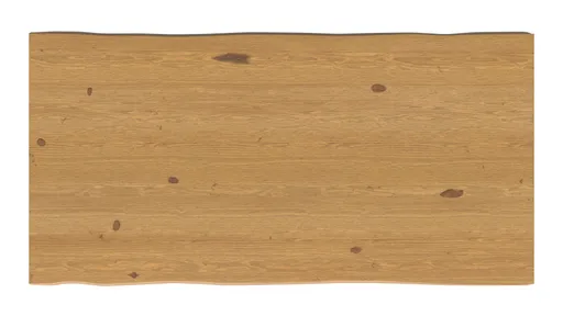 Esstisch 3100 - LB ca. 200x100 cm, Asteiche massiv, Waldkante, Kreuzfuß, Schwarz