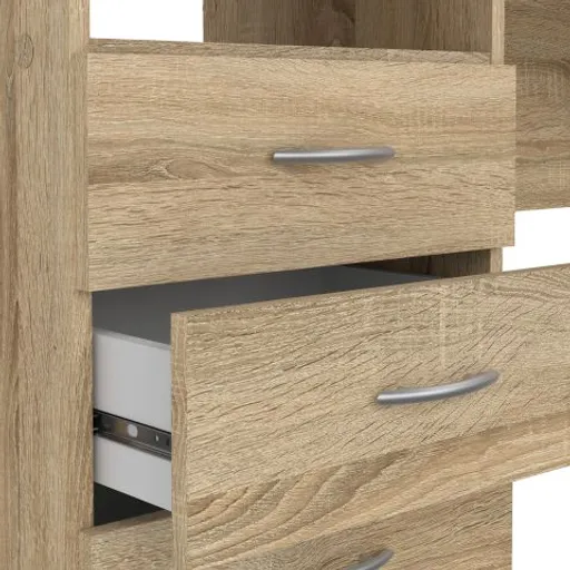 Schreibtisch - LB ca. 120x48 cm, Eiche Struktur Nachbildung