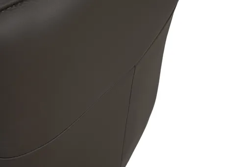 Armlehnstuhl MARCELLA - drehbar, Leder, Dunkelbraun