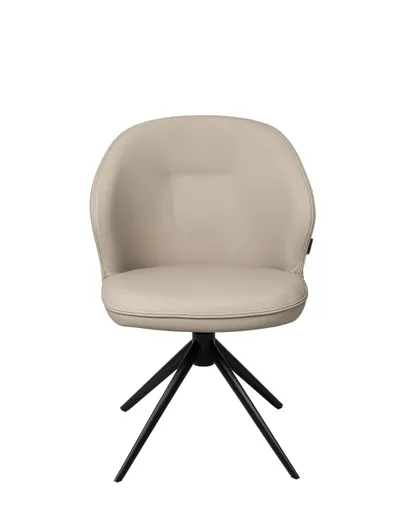 Stuhl MERRITH - drehbar, Leder, Latte