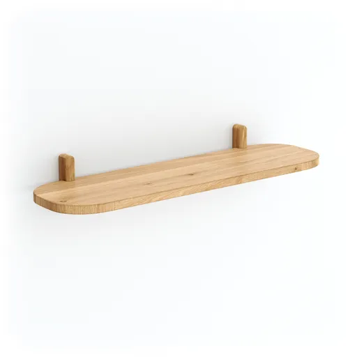Wandregal Signe - B ca. 78 cm, Asteiche massiv, Geölt