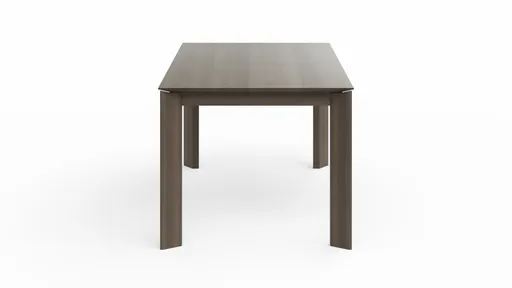 Esstisch Saratoga - ausziehbar, LB ca. 180x95 cm, Buche massiv, silbergrau geölt