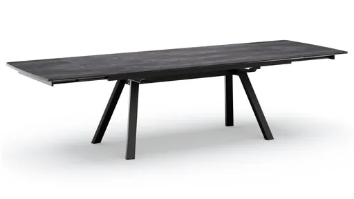 Esstisch Sedana - ausziehbar, LB ca. 200x100cm, Keramik, Schiefergrau