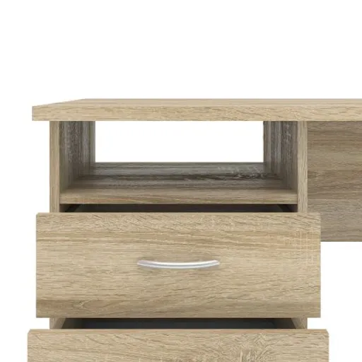 Schreibtisch - LB ca. 120x48 cm, Eiche Struktur Nachbildung