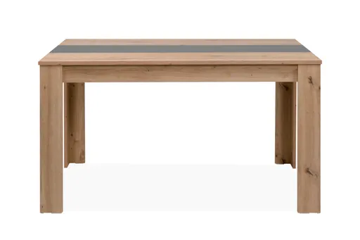 Esstisch - LB ca. 138x80 cm, Artisan Eiche Nachbildung, Anthrazit