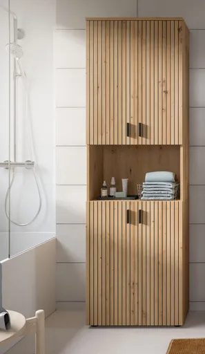 Hochschrank - B ca. 60 cm, Artisan Eiche Nachbildung