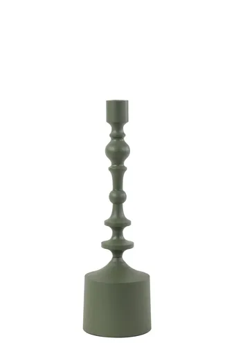 Kerzenleuchter - DH ca. 10x34 cm, Olivegrün