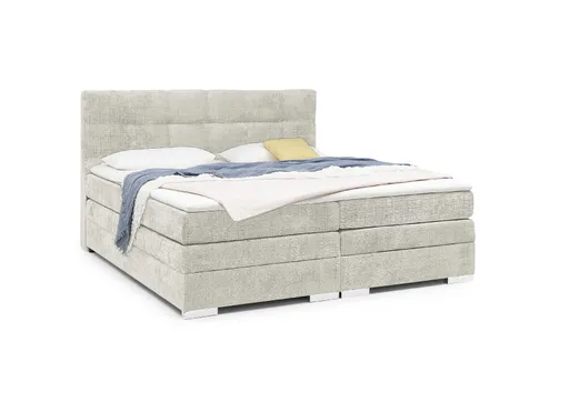 Boxspringbett SANDRIN I- Liegefläche ca. 200x200 cm, Stoff, Ceme