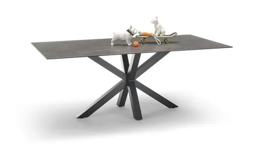 Esstisch ABBIGAIL - LB ca. 200x100 cm, Schwarz