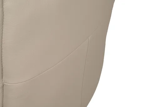 Armlehnstuhl MARCELLA - drehbar, Leder, Latte