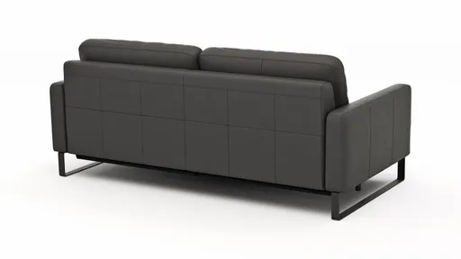 Sofa Enna - 3,5-Sitzer inklusive Relaxfunktion (motorisch), links und rechts, Leder, Anthrazit