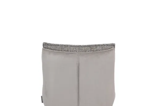 Barhocker MANDY - höhenverstellbar, Stoff, Graubeige