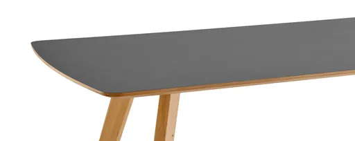 Esstisch Bat - LB ca. 200x100 cm, HPL, Schiefer