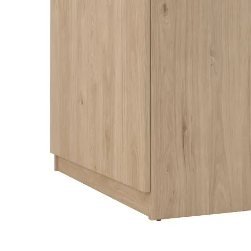 Schuhschrank - B ca. 81 cm, Jackson Hickory Nachbildung, Schwarz