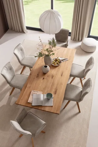 Stuhl Westmore - Stoff, Silberfarben