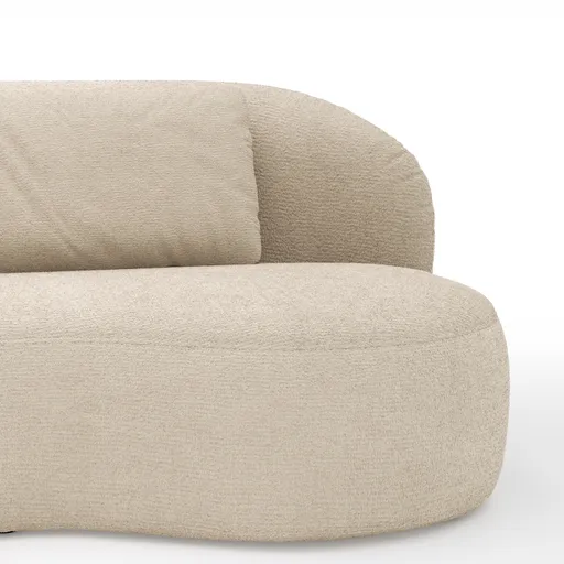 Chaiselongue Karasu - Stoff, Natur