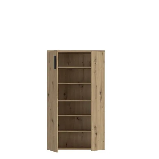 Schuhschrank FINLEI - B. ca. 70 cm, Eiche Dekor