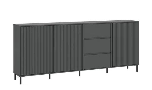 Sideboard - B ca. 212 cm, Anthrazit