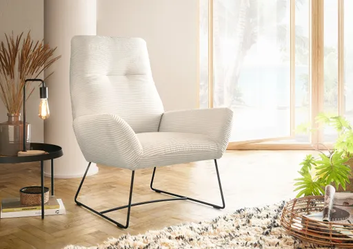 1-Sitzer Sessel - Cord, cremweiss