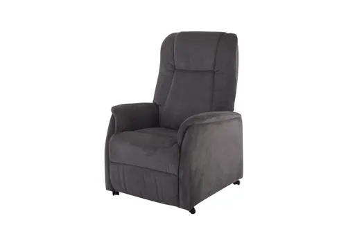 TV-Sessel MANDO - Aufstehhilfe, Relaxfunktion, Kopfteilverstellung, Stoff, Grau