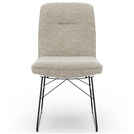 Stuhl Kamari - Stoff, Graubeige