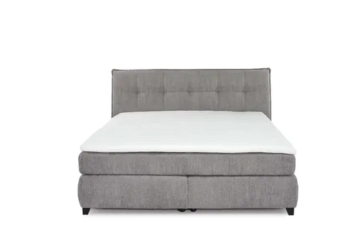 Boxspringbett JANKA MIX- Liegefläche ca. 180x200 cm, Stoff Hellgrau