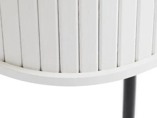 TV-Lowboard - B ca. 120 cm, Eiche Furnier, Weiß