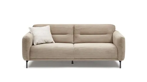 Sofa - 3-Sitzer, Stoff, Hellbraun