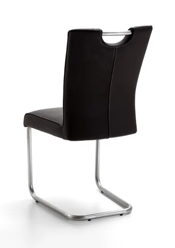 Freischwinger - Leder, Anthrazit