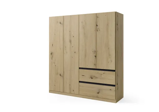 Drehtürenschrank RASA- B ca. 181 cm, Eiche Dekor