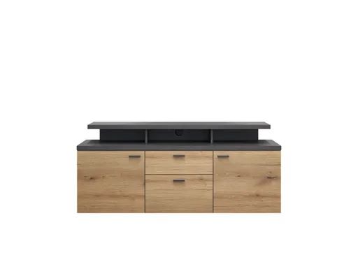TV-Lowboard - B ca. 151 cm, Matera, Eiche Coast Evoke Nachbildung