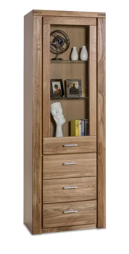 Vitrine - Wildeiche teilmassiv, geölt