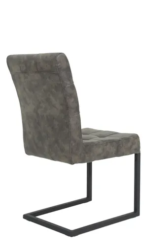 Freischwinger - Stoff, Braun